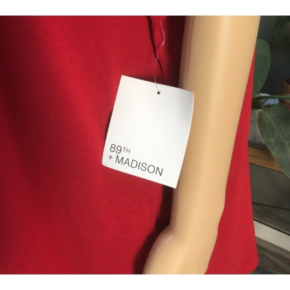 89th & Madison Red Blouse - Picture 6 of 7